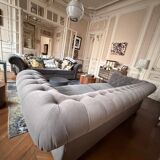 Paire de canapés Chesterfield