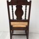 Ensemble de 6 chaise paille et bois tourné vintage