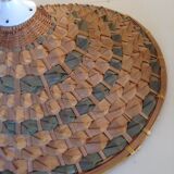 Vintage braided rattan suspension