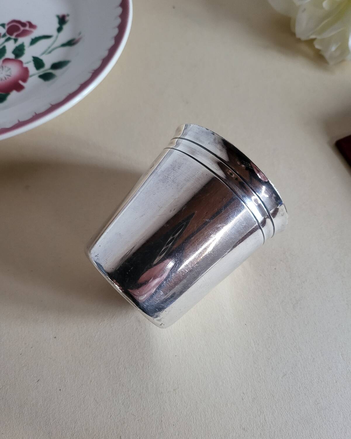 Silver-plated metal timbale BOULENGER