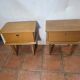 Pair of Scandinavian oak bedside tables, 1960s