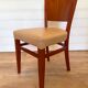 Set of 6 authentic Stella bistro chairs - Beech & Skai model