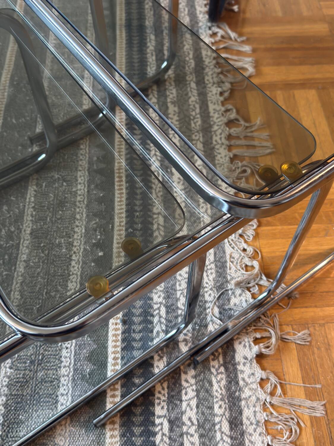 Vintage nesting tables from the 1970s.