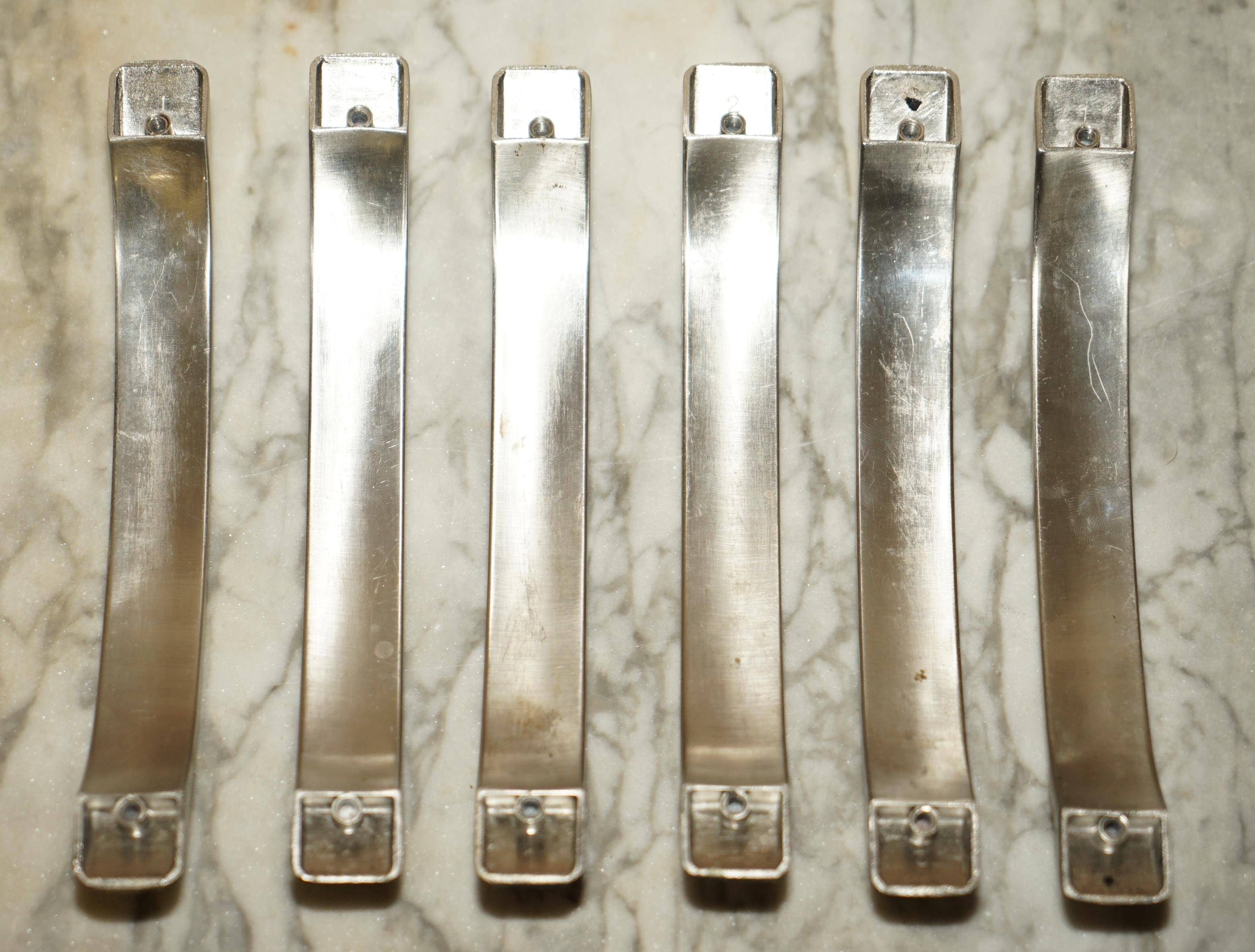 Set of Six Contemporary Drawer Handles in Shark Shagreen Manta Ray