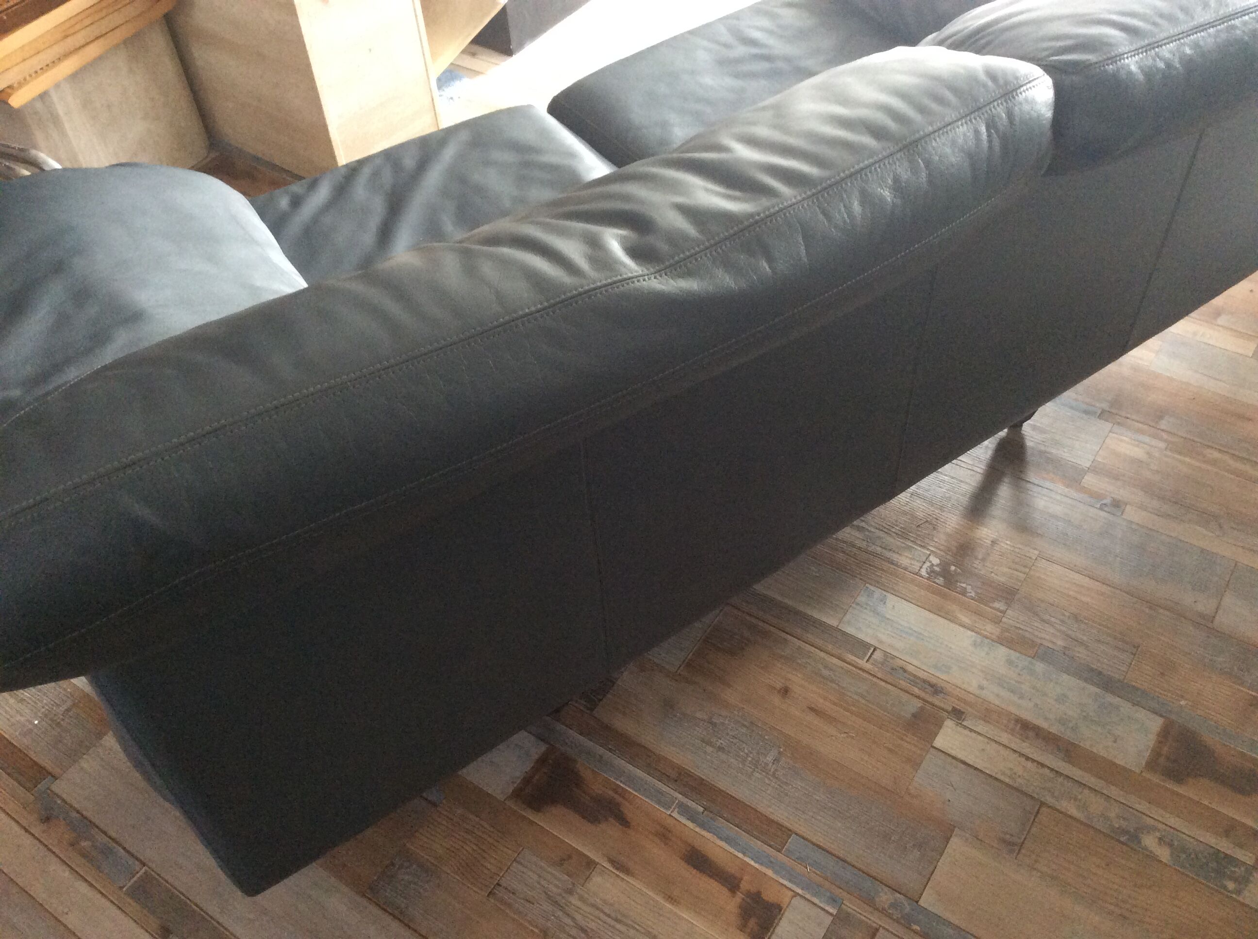 Cornelius de Durlet sofa in grey leather