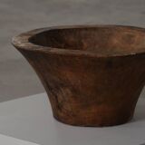 Large hand-carved African wooden bowl, mid-20th century.