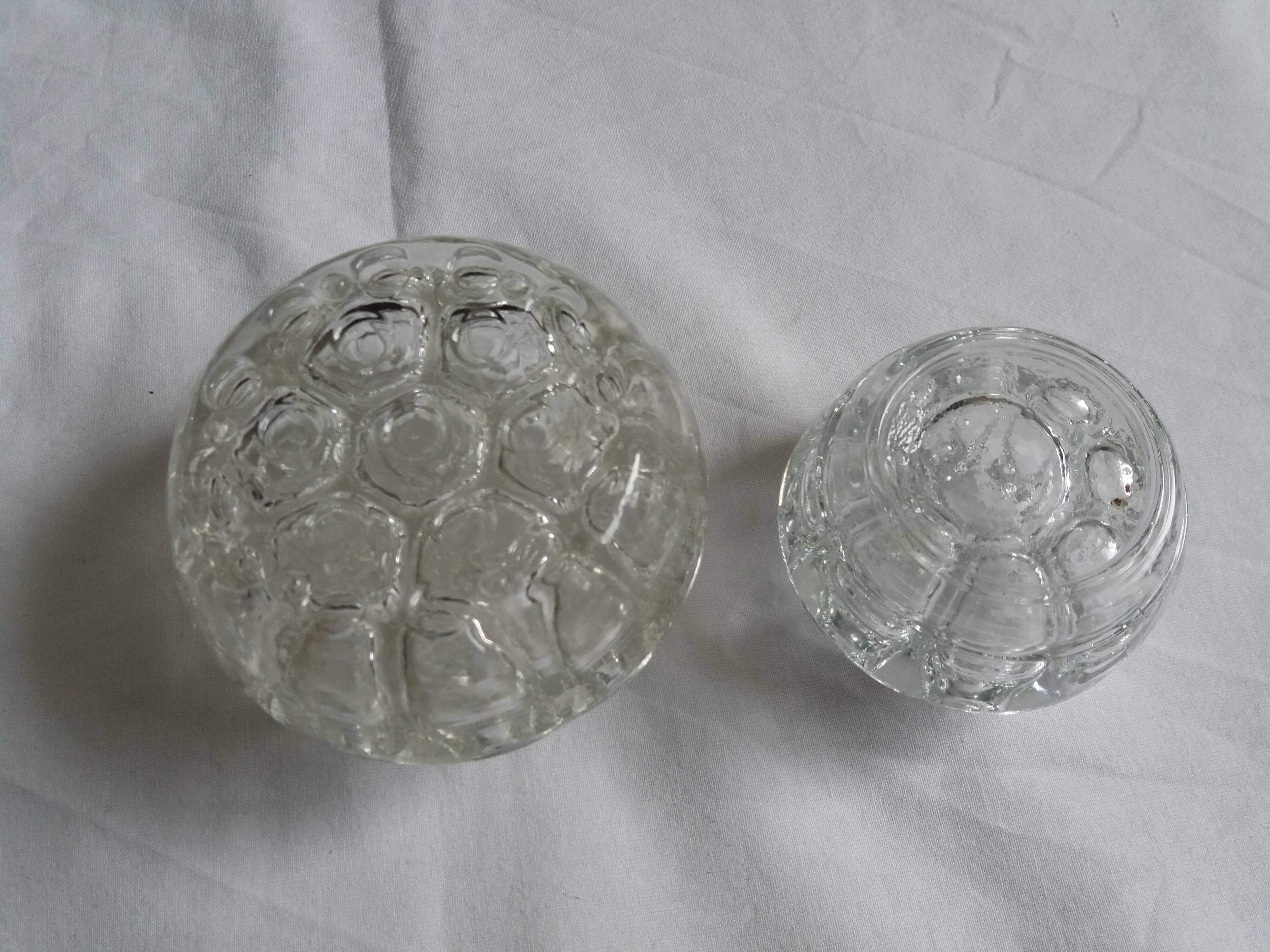 Lot 3 vases pique flowers VMC Reims