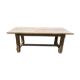 Old table in solid chene