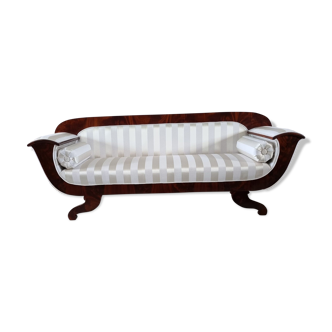 Biedermeier french sofa restored, reupholstered