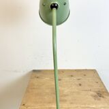 Green industrial workshop table lamp, 1960s