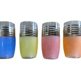 Lot de verres orangeade givrés multicolores
