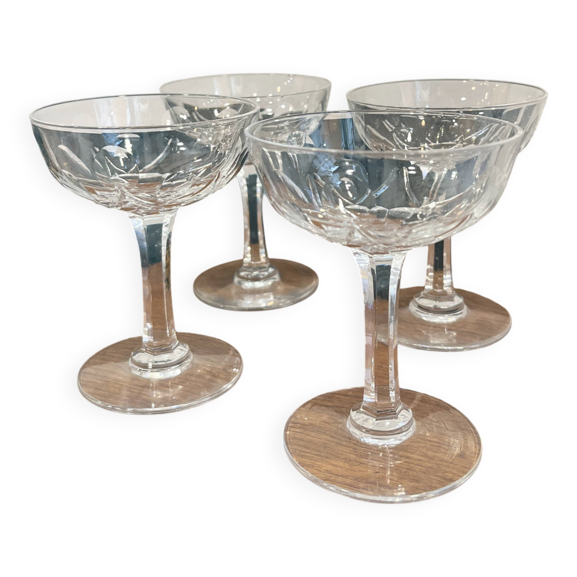 Saint louis crystal champagne cups
