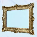 Florentine mirror frame carved wood 56x46cm