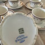 Servie café en porcelaine Balleroy Frères Limoges