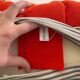 Togo 3-seater sofa by Ligne Roset, Vidar Carrot fabric.