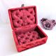 Sewing box padded with red silk, Napoleon III style