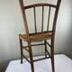 Chaise en bois et paille 