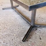 Ceramic and chrome coffee table circa 70s