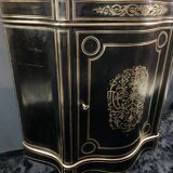 Boulle Napoleon III violin-shaped sideboard at waist height