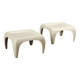 Vintage Space Age white fibreglass coffee tables, design, 1960s