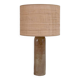 Lampe grès et rabane