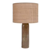 Lampe grès et rabane