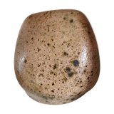 Vase caillou en grès brut, circa 1980