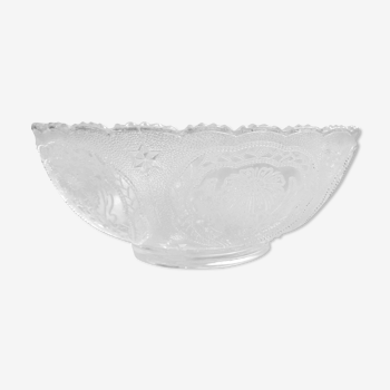 Vintage glass salad bowl