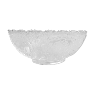 Saladier en verre vintage