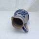 Old sandstone pitcher signed cobalt color and light gray dimension: height -22.5 cm- width -18.5