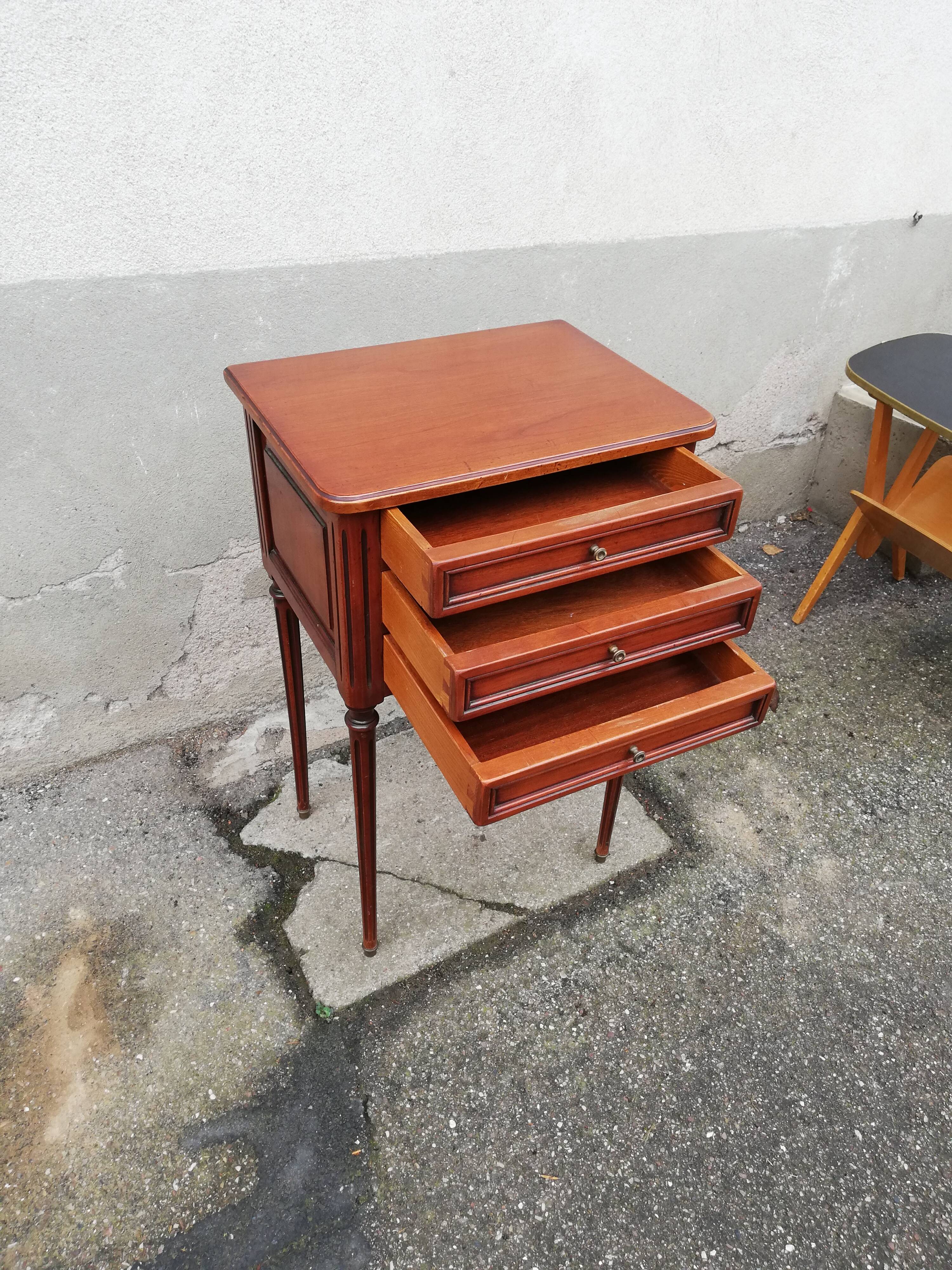 Chest of drawers 3 drawers louis xvi style