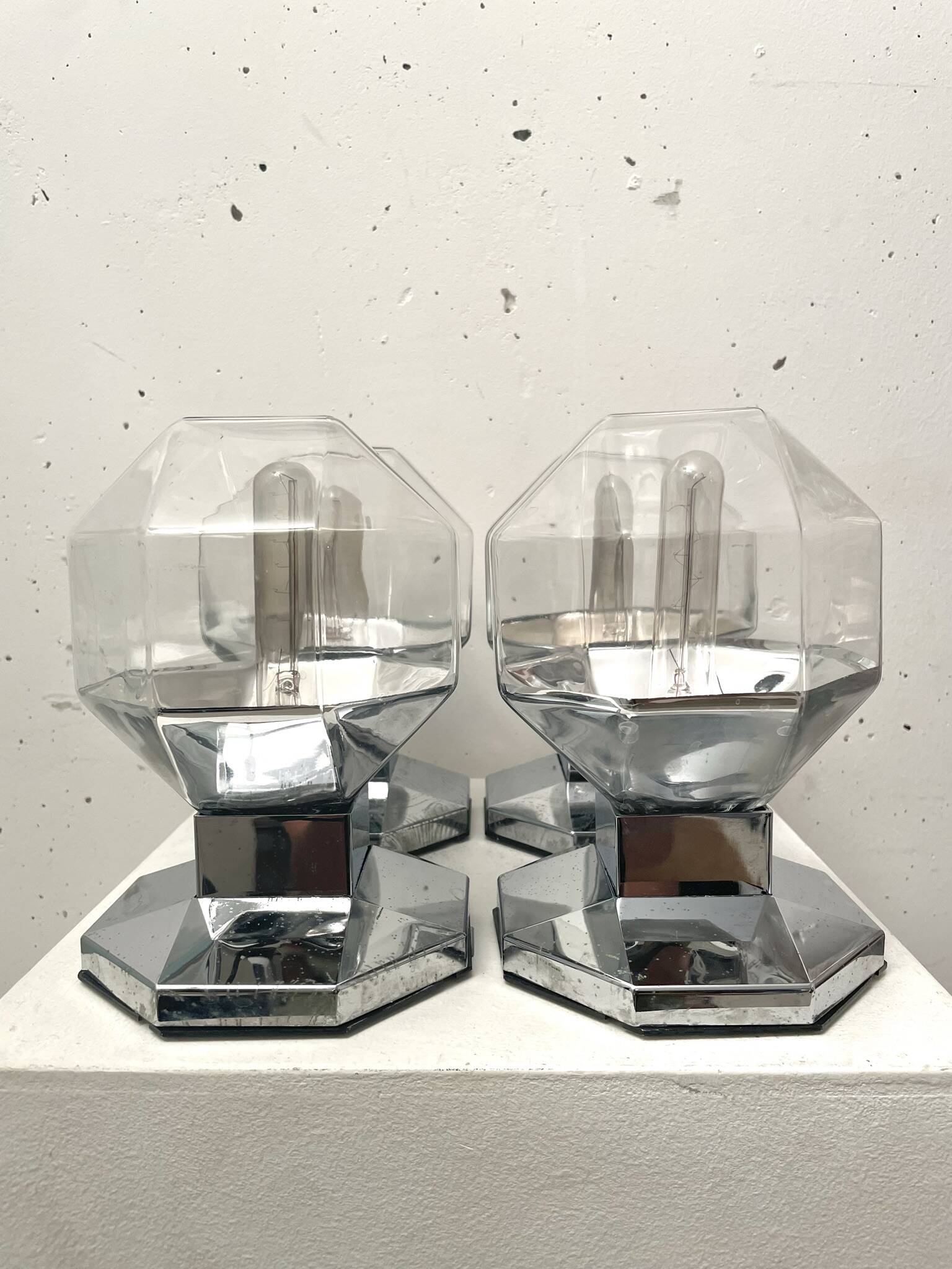 Pair of Motoko Ishii Wall Lamps, Staff 1970