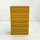 Yellow cabinet model “4964” by Olaf Von Bohr for Kartell, 1970