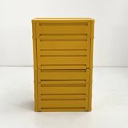 Yellow cabinet model “4964” by Olaf Von Bohr for Kartell, 1970