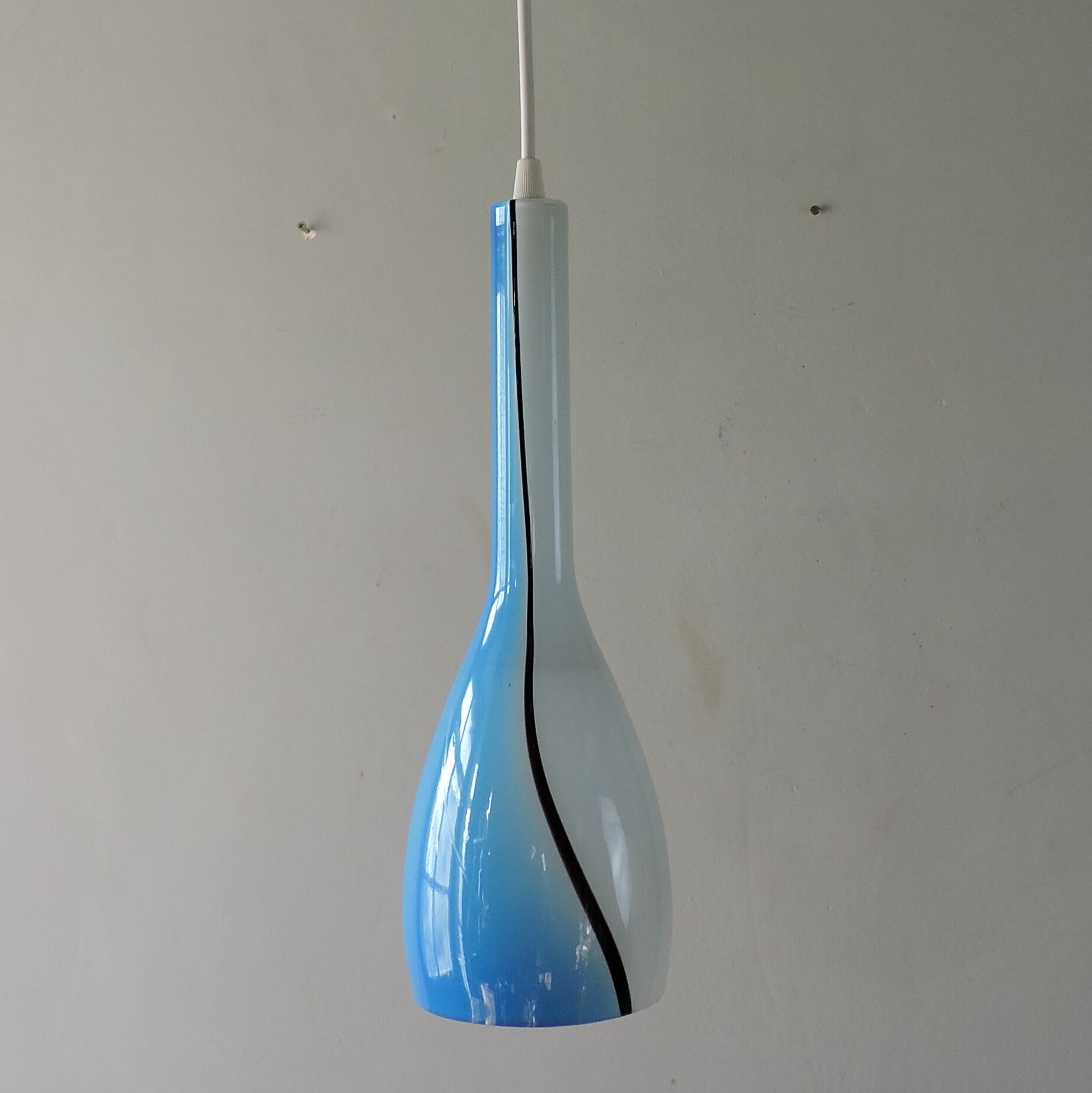 Vintage Murano pendant lamp Luciano Vistosi Italy 1960s
