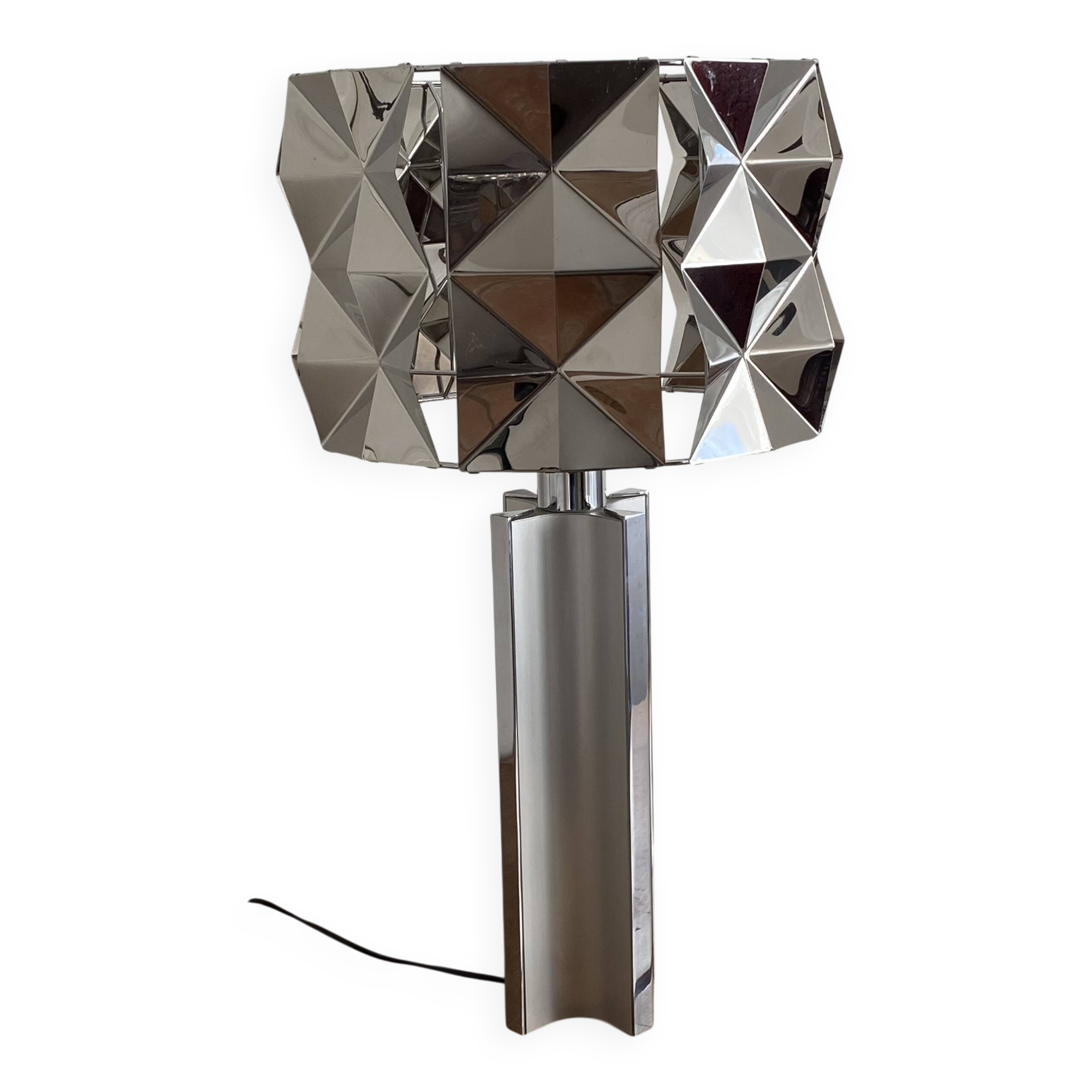 Large vintage lamp. 1970. Space age.