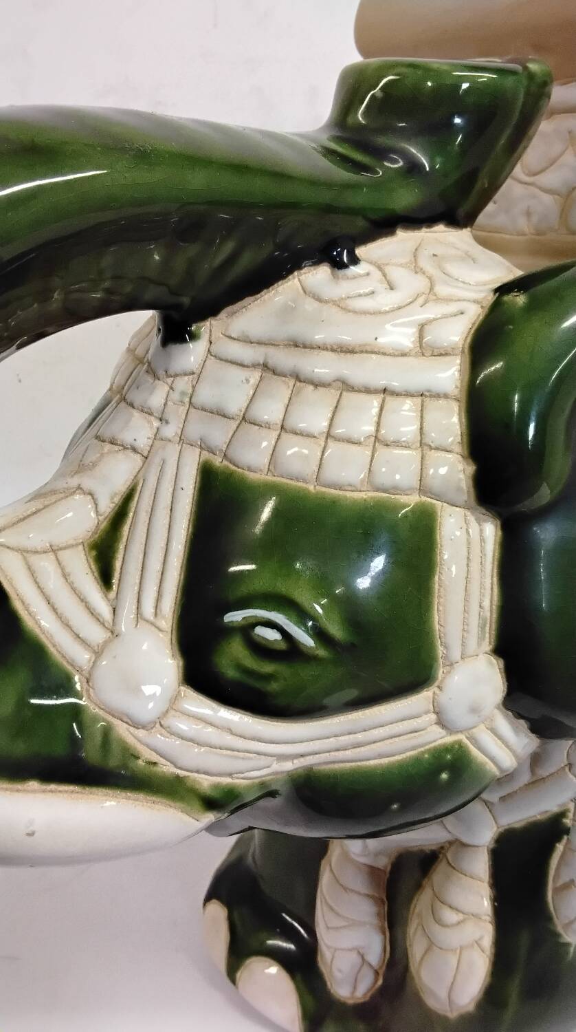 Vintage ceramic elephant plant pot