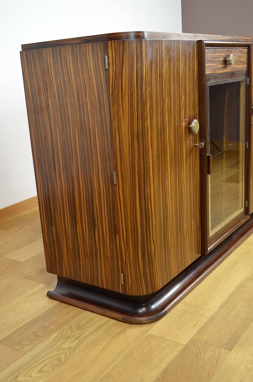 Somptueux dressoir Epoque Art-Déco 1930 en Macassar
