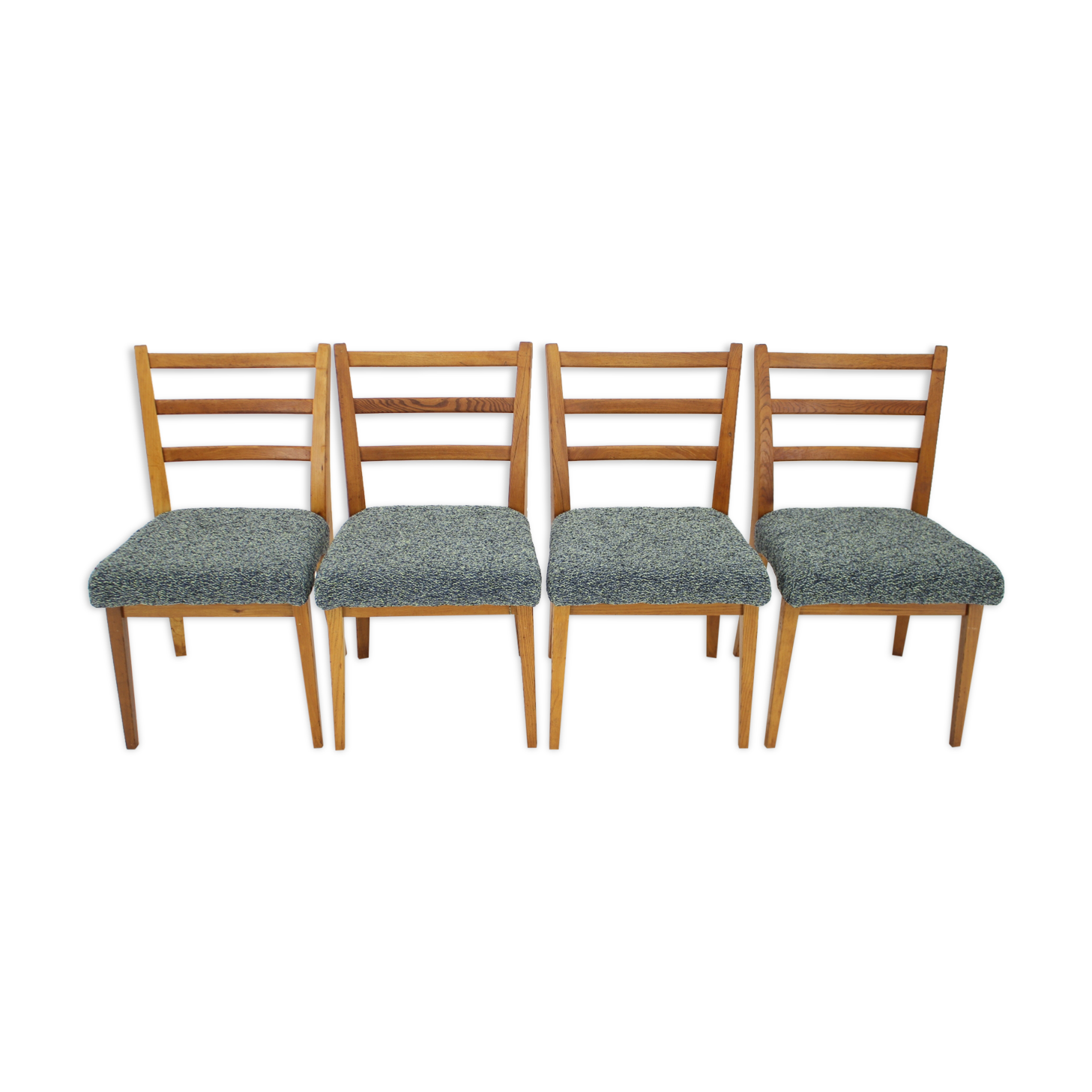 1960s Set of 4 Oak Dining Chairs ,Czechoslovakia