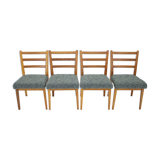 1960s Set of 4 Oak Dining Chairs ,Czechoslovakia