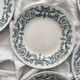 12 flat ironware plates “Louis XVI” Saint Amand and Hamage