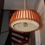 Scandinavian suspension in jute and wicker Ø 44cm