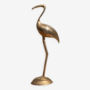 Golden brass Heron or Ibis