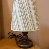 Wood and wool lamp
