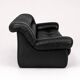 1970’s Vintage Italian design black leather sofa from PelleRossi