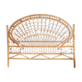 Head of bed 140 rattan peacock 70s