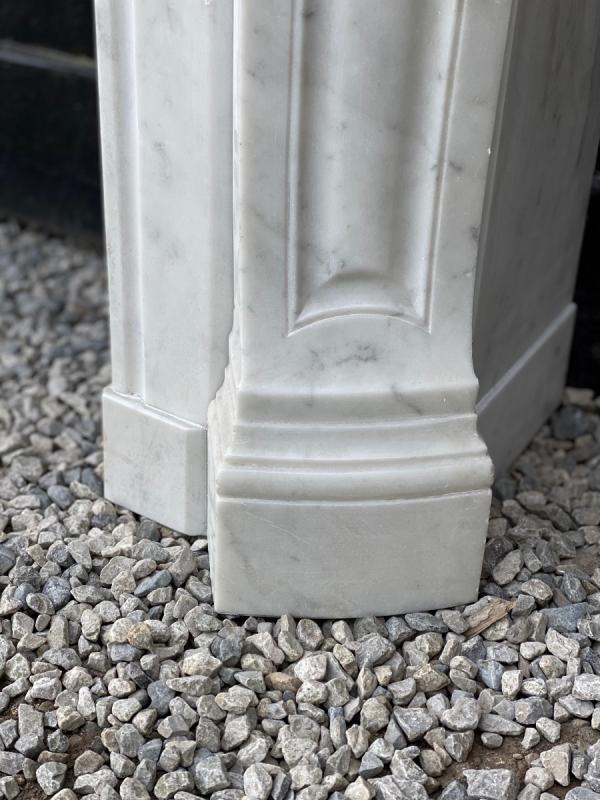 Louis XV Style Fireplace In Carrara Marble