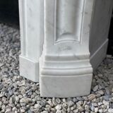 Louis XV Style Fireplace In Carrara Marble