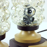 Lampes de table du milieu du siècle en verre et plastique, tchécoslovaquie années 1960