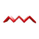 Shelf staircase Zig-Zag graphic design red serie LACK Ikea vintage 1980